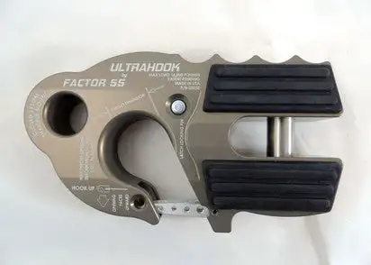 „FACTOR 55“ ULTRAHOOK WINCH HOOK WITH SHACKLE MOUNT, GRAY